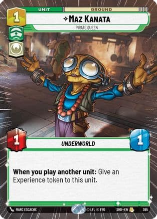 Maz Kanata - Pirate Queen (Hyperspace) | Foil (365)  [Shadows of the Galaxy]