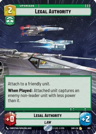 Legal Authority (Hyperspace) |  (393)  [Shadows of the Galaxy]
