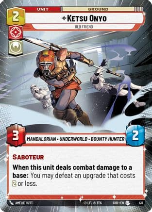 Ketsu Onyo - Old Friend (Hyperspace) | Foil (416)  [Shadows of the Galaxy]