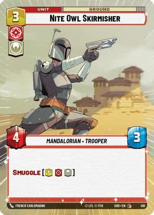 Nite Owl Skirmisher (Hyperspace) | Foil (418)  [Shadows of the Galaxy]
