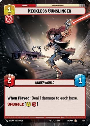 Reckless Gunslinger (Hyperspace) | Foil (429)  [Shadows of the Galaxy]