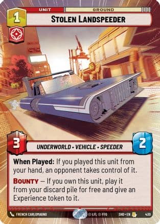 Stolen Landspeeder (Hyperspace) |  (430)  [Shadows of the Galaxy]