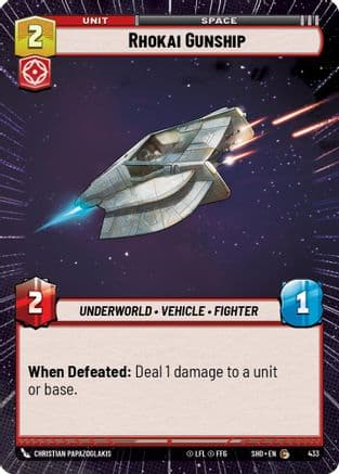 Rhokai Gunship (Hyperspace) | Foil (433)  [Shadows of the Galaxy]