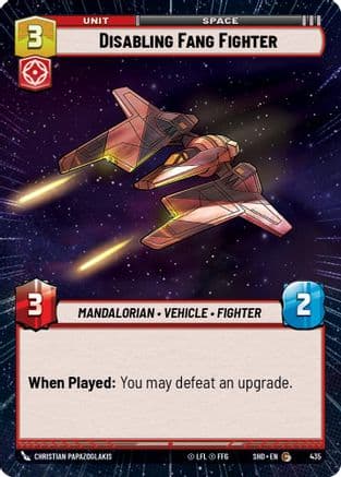 Disabling Fang Fighter (Hyperspace) | Foil (435)  [Shadows of the Galaxy]
