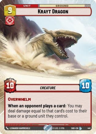 Krayt Dragon (Hyperspace) | Foil (441)  [Shadows of the Galaxy]