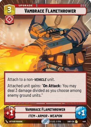 Vambrace Flamethrower (Hyperspace) | Foil (446)  [Shadows of the Galaxy]