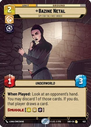 Bazine Netal - Spy for the First Order (Hyperspace) | Foil (453)  [Shadows of the Galaxy]