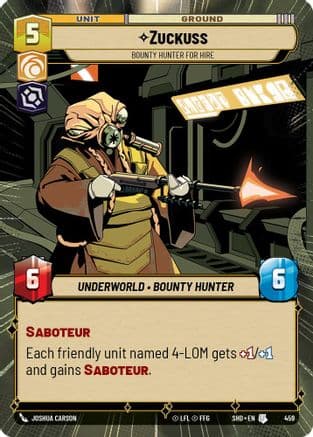 Zuckuss - Bounty Hunter for Hire (Hyperspace) |  (459)  [Shadows of the Galaxy]