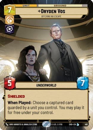 Dryden Vos - Offering No Escape (Hyperspace) | Foil (461)  [Shadows of the Galaxy]