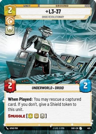 L3-37 - Droid Revolutionary (Hyperspace) | Foil (465)  [Shadows of the Galaxy]