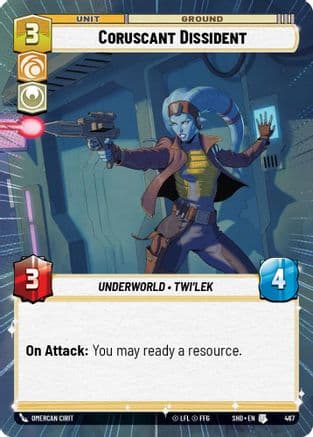 Coruscant Dissident (Hyperspace) |  (467)  [Shadows of the Galaxy]