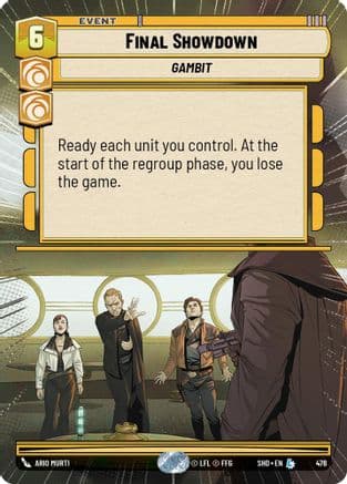 Final Showdown (Hyperspace) | Foil (476)  [Shadows of the Galaxy]