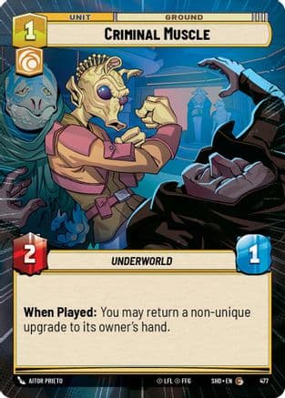 Criminal Muscle (Hyperspace) | Foil (477)  [Shadows of the Galaxy]