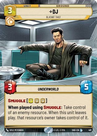 DJ - Blatant Thief (Hyperspace) | Foil (481)  [Shadows of the Galaxy]