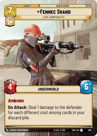 Fennec Shand - Loyal Sharpshooter (Hyperspace) |  (488)  [Shadows of the Galaxy]