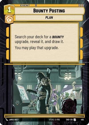 Bounty Posting (Hyperspace) | Foil (495)  [Shadows of the Galaxy]