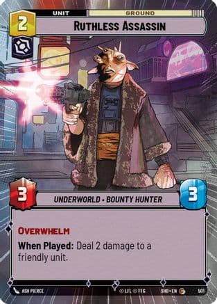 Ruthless Assassin (Hyperspace) | Foil (501)  [Shadows of the Galaxy]