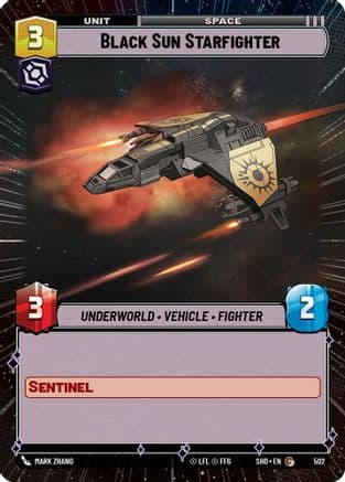 Black Sun Starfighter (Hyperspace) | Foil (502)  [Shadows of the Galaxy]