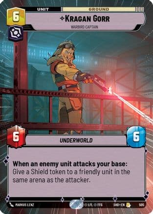 Kragan Gorr - Warbird Captain (Hyperspace) | Foil (505)  [Shadows of the Galaxy]