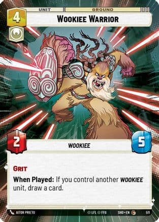 Wookiee Warrior (Hyperspace) | Foil (511)  [Shadows of the Galaxy]