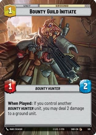 Bounty Guild Initiate (Hyperspace) | Foil (515)  [Shadows of the Galaxy]