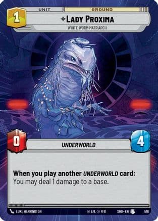 Lady Proxima - White Worm Matriarch (Hyperspace) |  (516)  [Shadows of the Galaxy]