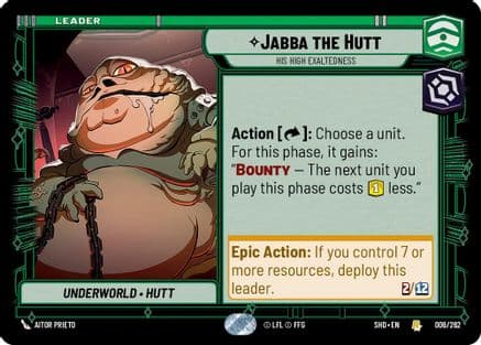 Jabba the Hutt - His High Exaltedness |  (006/262)  [Shadows of the Galaxy]