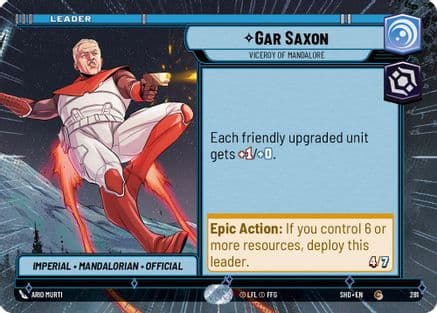Gar Saxon - Viceroy of Mandalore (Hyperspace) |  (281)  [Shadows of the Galaxy]