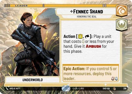 Fennec Shand - Honoring the Deal (Hyperspace) |  (295)  [Shadows of the Galaxy]