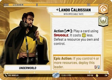 Lando Calrissian - With Impeccable Taste (Hyperspace) |  (296)  [Shadows of the Galaxy]