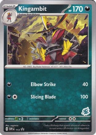 Kingambit Darkrai Deck 113- Battle Academy 2024