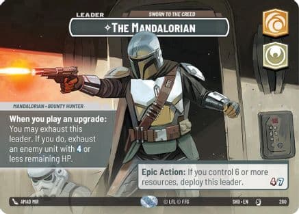 The Mandalorian - Sworn To The Creed (Showcase) | Foil (280)  [Shadows of the Galaxy]