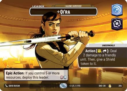 Qi'ra - I Alone Survived (Showcase) | Foil (264)  [Shadows of the Galaxy]