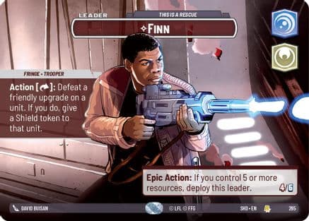 Finn - This is a Rescue (Showcase) | Foil (265)  [Shadows of the Galaxy]