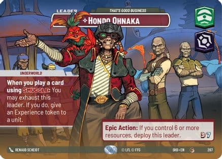 Hondo Ohnaka - That's Good Business (Showcase) | Foil (267)  [Shadows of the Galaxy]