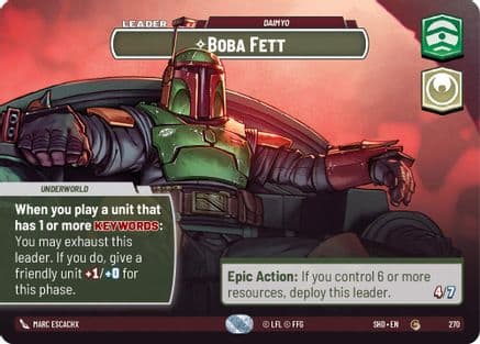 Boba Fett - Daimyo (Showcase) | Foil (270)  [Shadows of the Galaxy]
