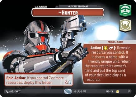 Hunter - Outcast Sergeant (Showcase) | Foil (271)  [Shadows of the Galaxy]