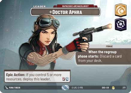 Doctor Aphra - Rapacious Archaeologist (Showcase) | Foil (277)  [Shadows of the Galaxy]