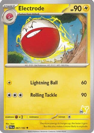 Electrode Pikachu 67- Battle Academy 2024
