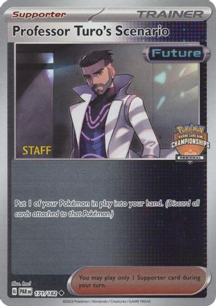 Professor Turo's Scenario (Regional Championships) [Staff] 177/182 - League & Championship Cards Reverse Holofoil