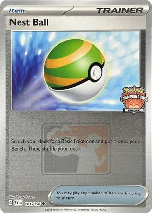 Nest Ball (Europe Championships) 181/198 - League & Championship Cards Reverse Holofoil