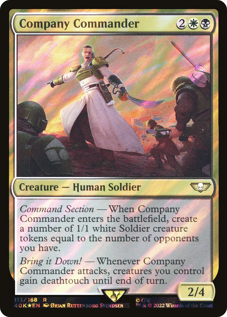 Company Commander (Surge Foil) [Warhammer 40,000]