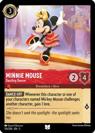 Minnie Mouse - Dazzling Dancer (126/204) [Shimmering Skies] Cold Foil