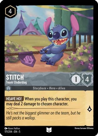 Stitch - Team Underdog (171/204) [Shimmering Skies] Cold Foil