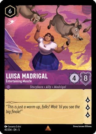 Luisa Madrigal - Entertaining Muscle (45/204) [Shimmering Skies] Cold Foil