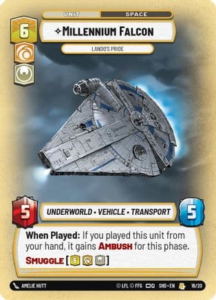 Millennium Falcon - Lando's Pride |  (16/20)  [Shadows of the Galaxy Weekly Play Promos]