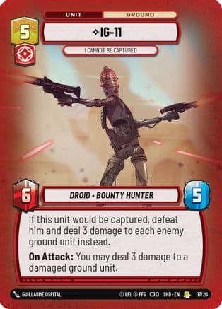 IG-11 - I Cannot Be Captured | Foil (17/20)  [Shadows of the Galaxy Weekly Play Promos]