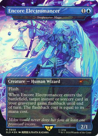 Encore Electromancer - Snapcaster Mage (Rainbow Foil) (808) [Secret Lair Drop Series]  Foil