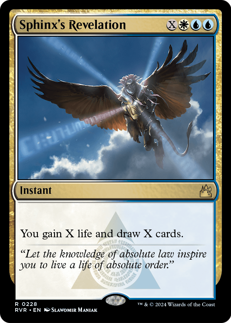 Sphinx's Revelation [Ravnica Remastered] Foil