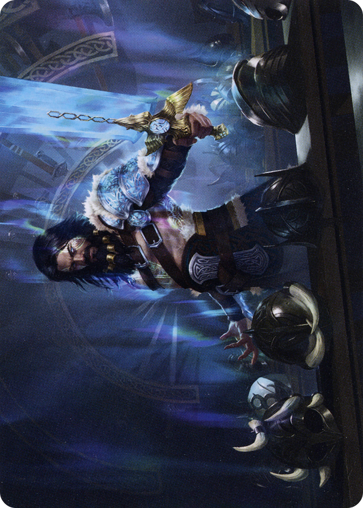 Halvar, God of Battle // Halvar, God of Battle (AKHM-002) - Kaldheim Art Series (Borderless)